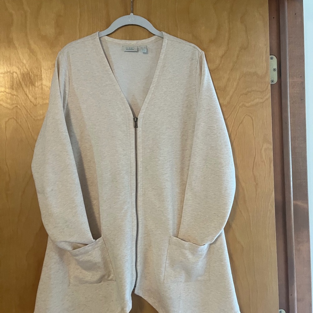 Zip front sweater